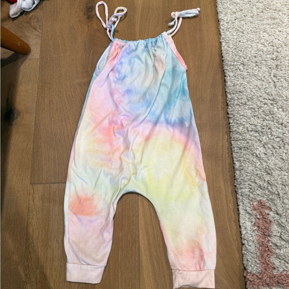 SOL Angeles Tie-Dye Toddler Romper Jumpsuit